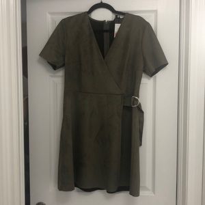 Dynamite suede dress with belt